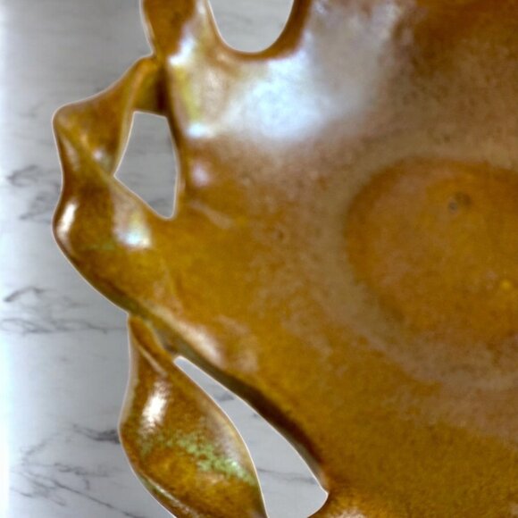 Handmade Studio Art Pottery 6.5" Decorative Bowl Signed JB - Picture 4 of 9